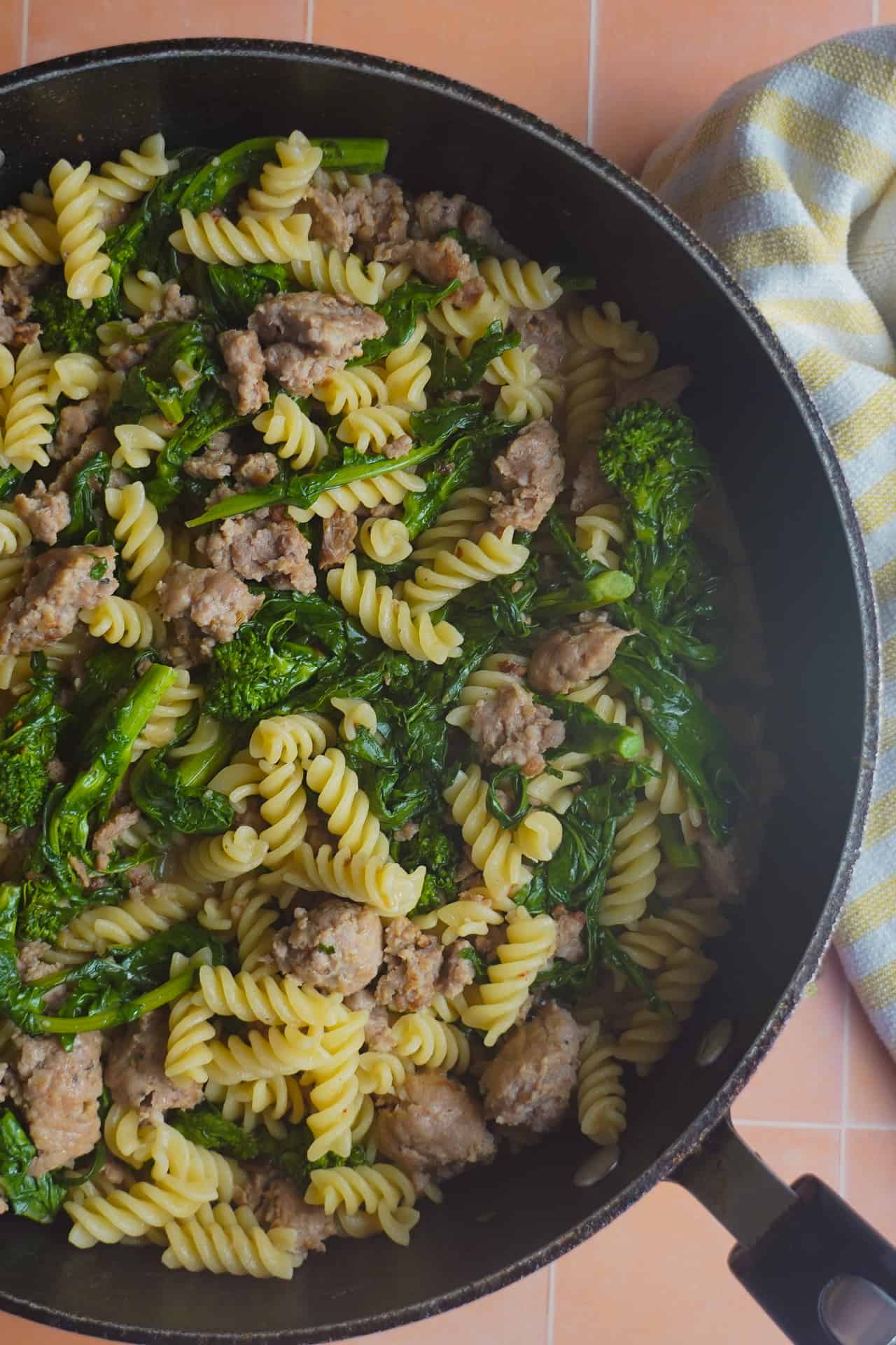 Pasta with Sausage and Broccoli Rabe
