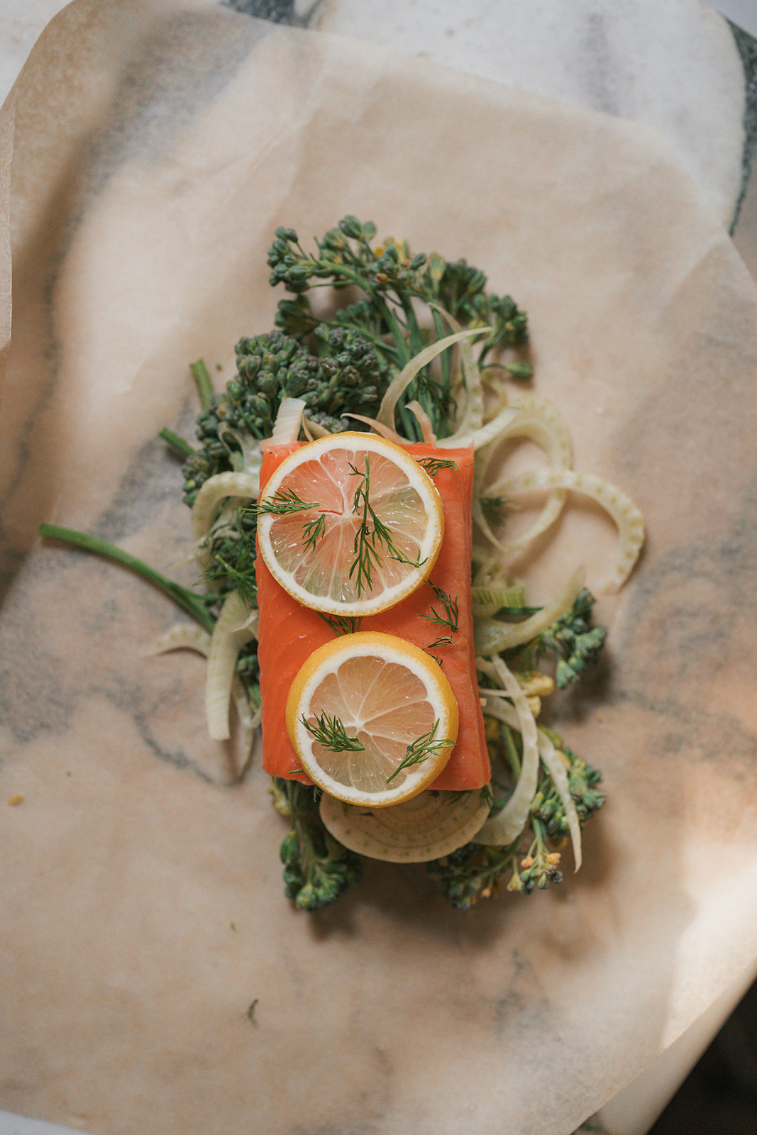 Image of Add the salmon: Place one Seatopia salmon fillet on top...