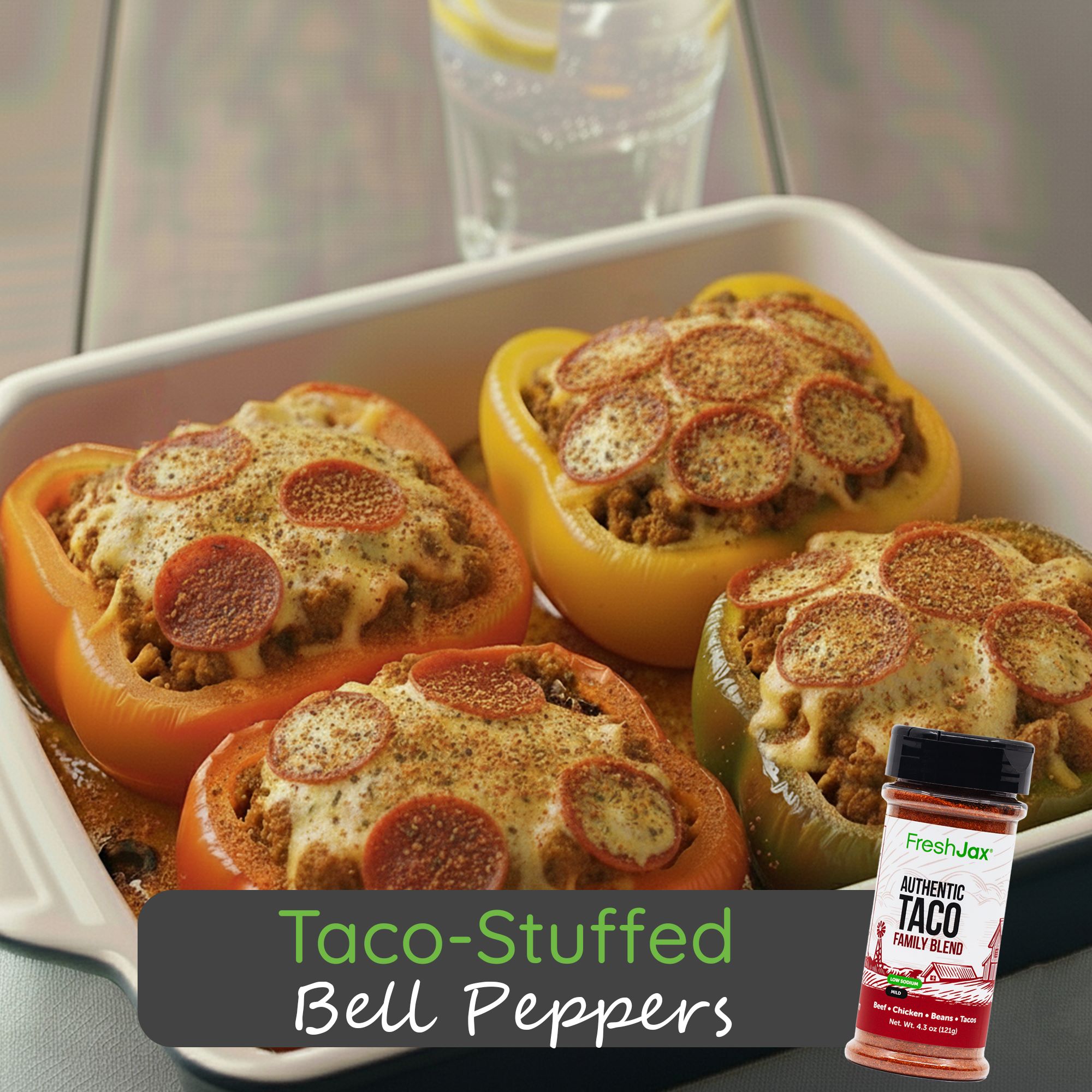 Taco-Stuffed Bell Peppers