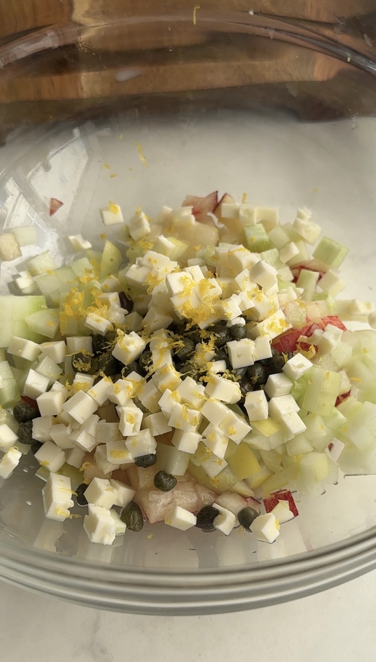 Image of Add the capers, lemon juice, fish sauce, honey, salt and...