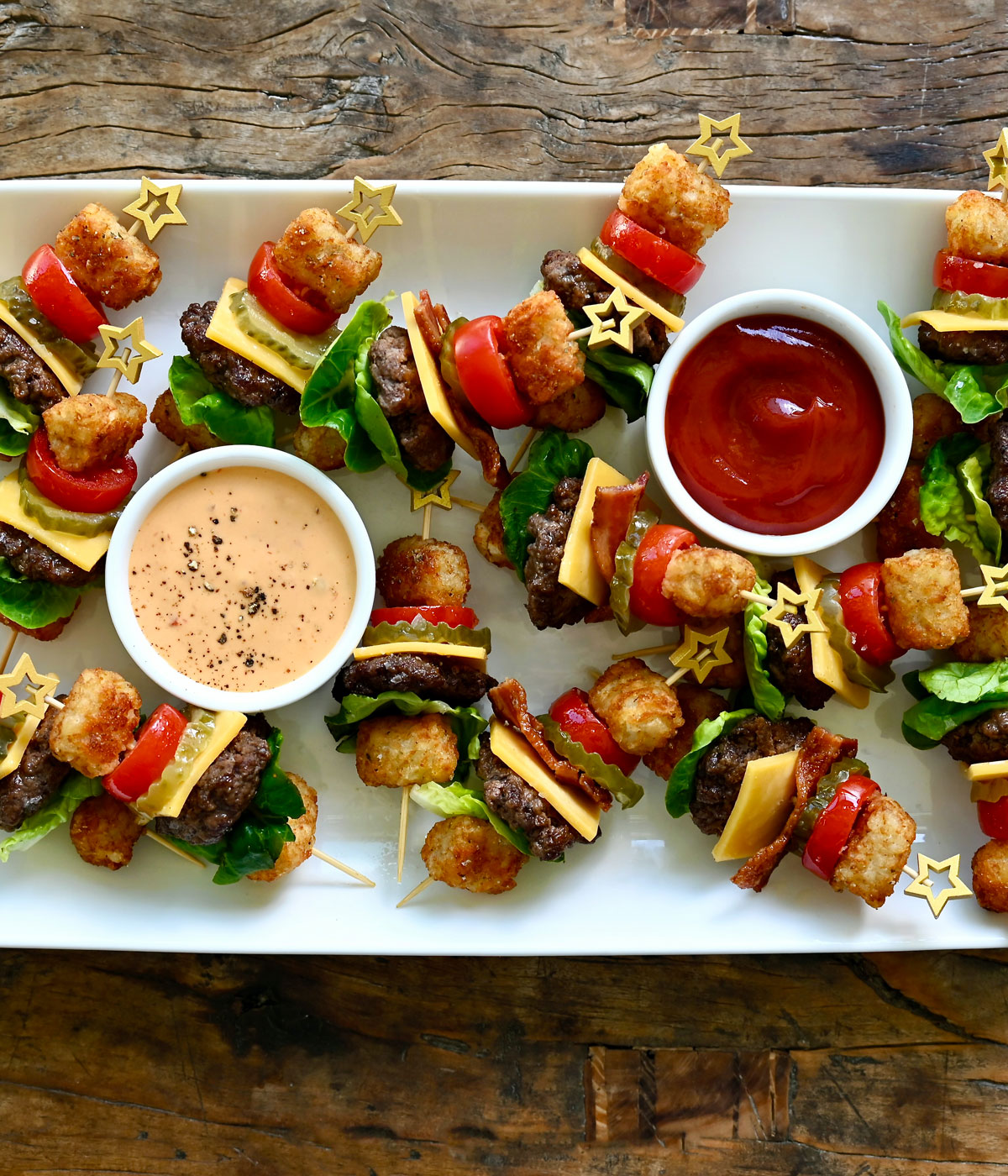 Cheeseburger Skewers