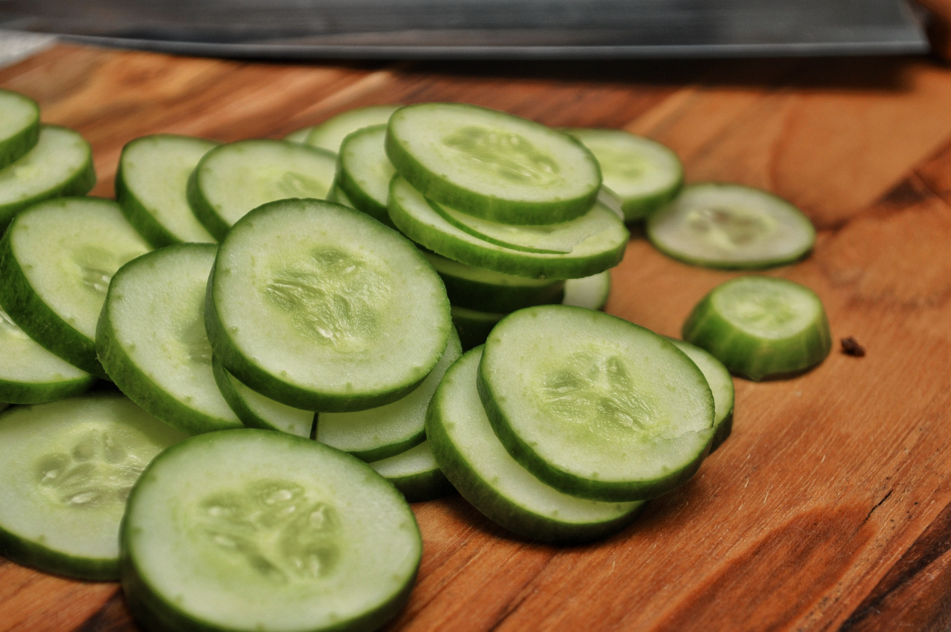 Image of Finely dice the white peach, cucumber, and feta to the...