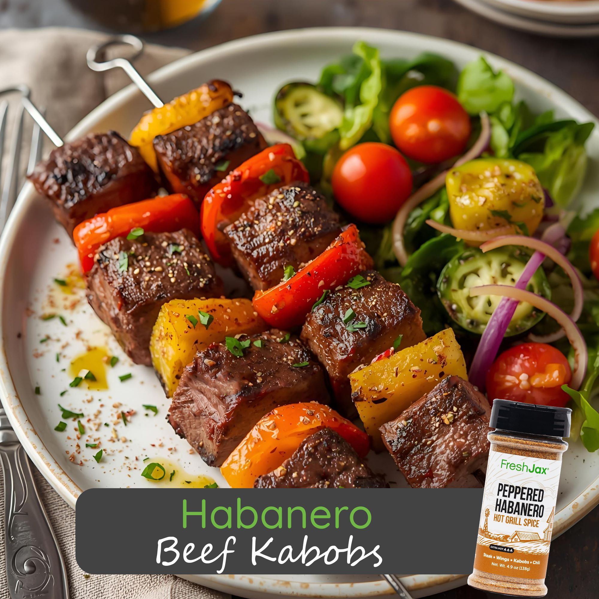 Habanero Beef Kabobs (Grill Party Essential)