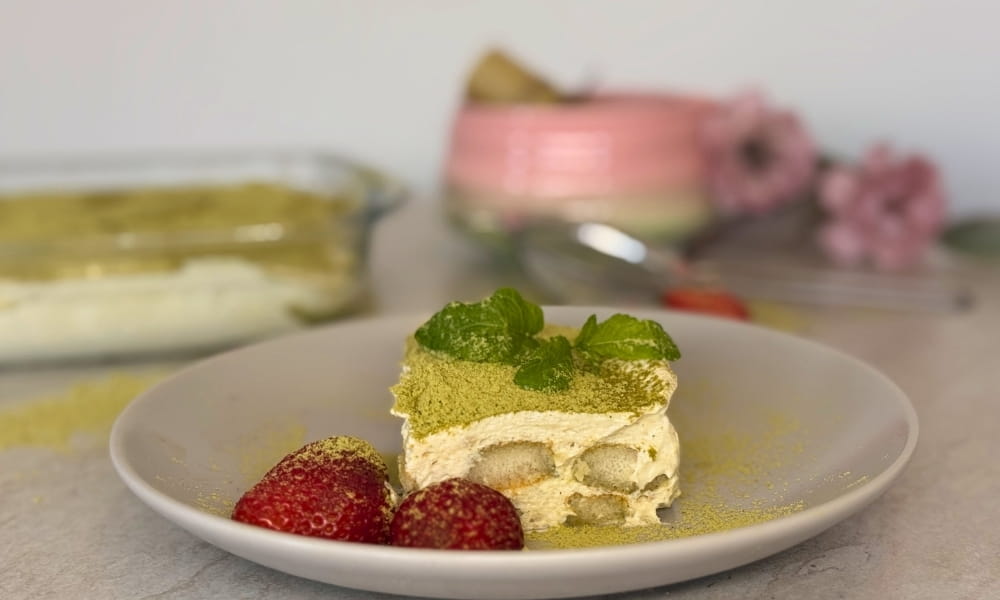 Matcha Tiramisu Rezept | Perfektes veganes Dessert