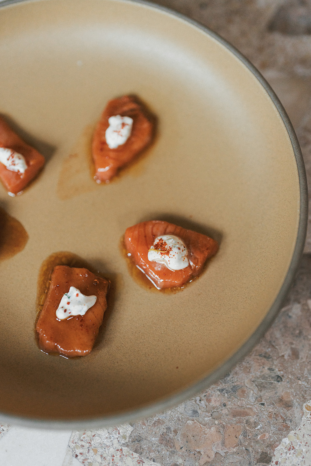 Image of Serve the salmon topped with the herb yogurt mixture.