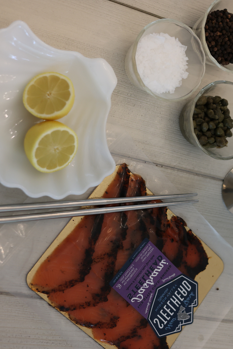 Image of Remove the steelhead from the packaging and pat dry if...