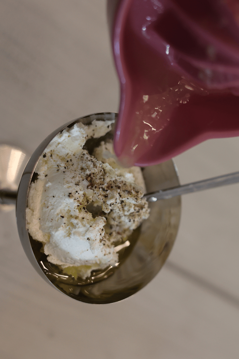 Image of Whisk together the olive oil, lemon juice, a pinch of...