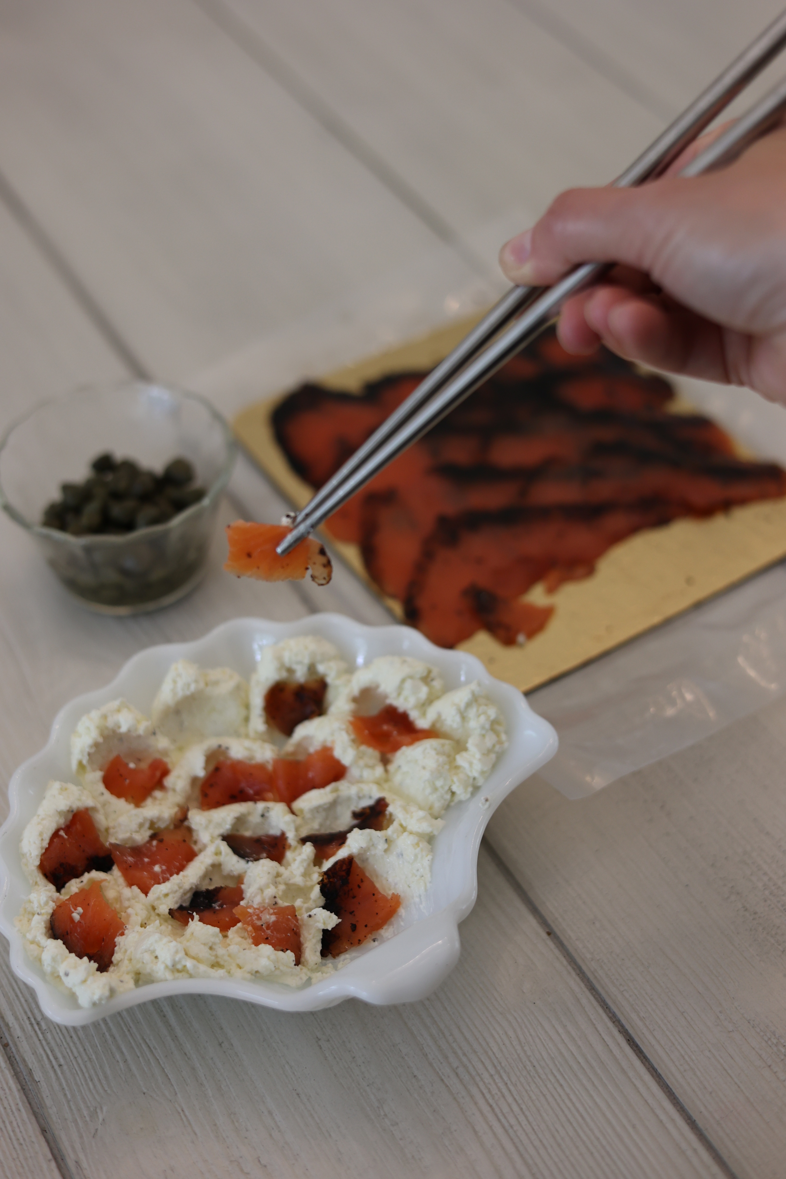 Image of Scatter the capers over the top. Finish with a drizzle...