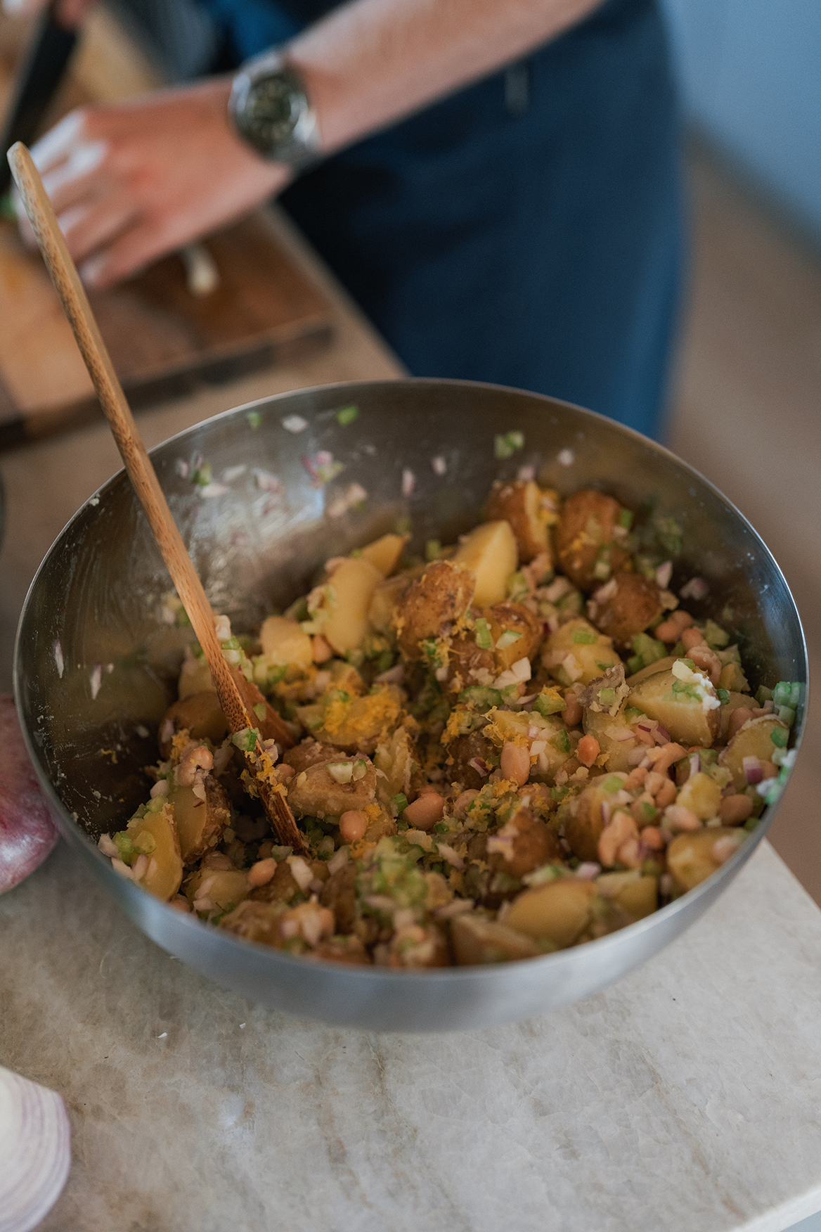 Image of Cook the Potatoes - slice and peel potatoes, and then...