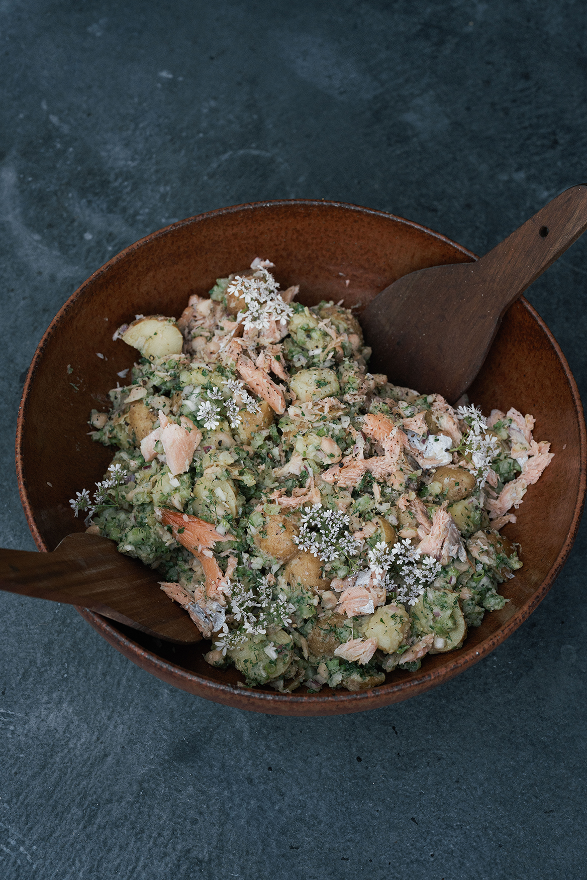 Image of Build the salad - in a large bowl, combine warm...