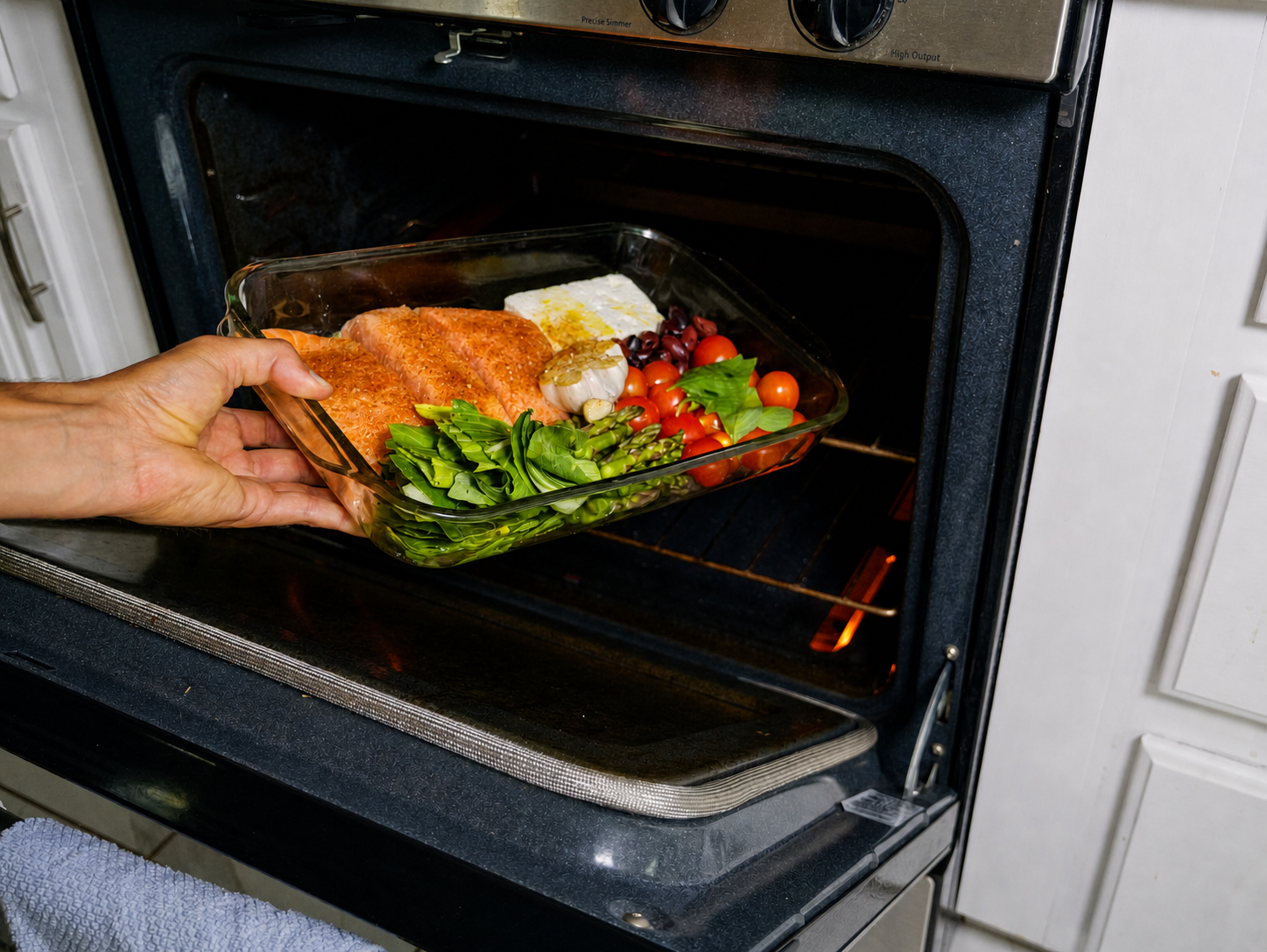 Image of Bake. Transfer the baking dish to the oven. Bake at...