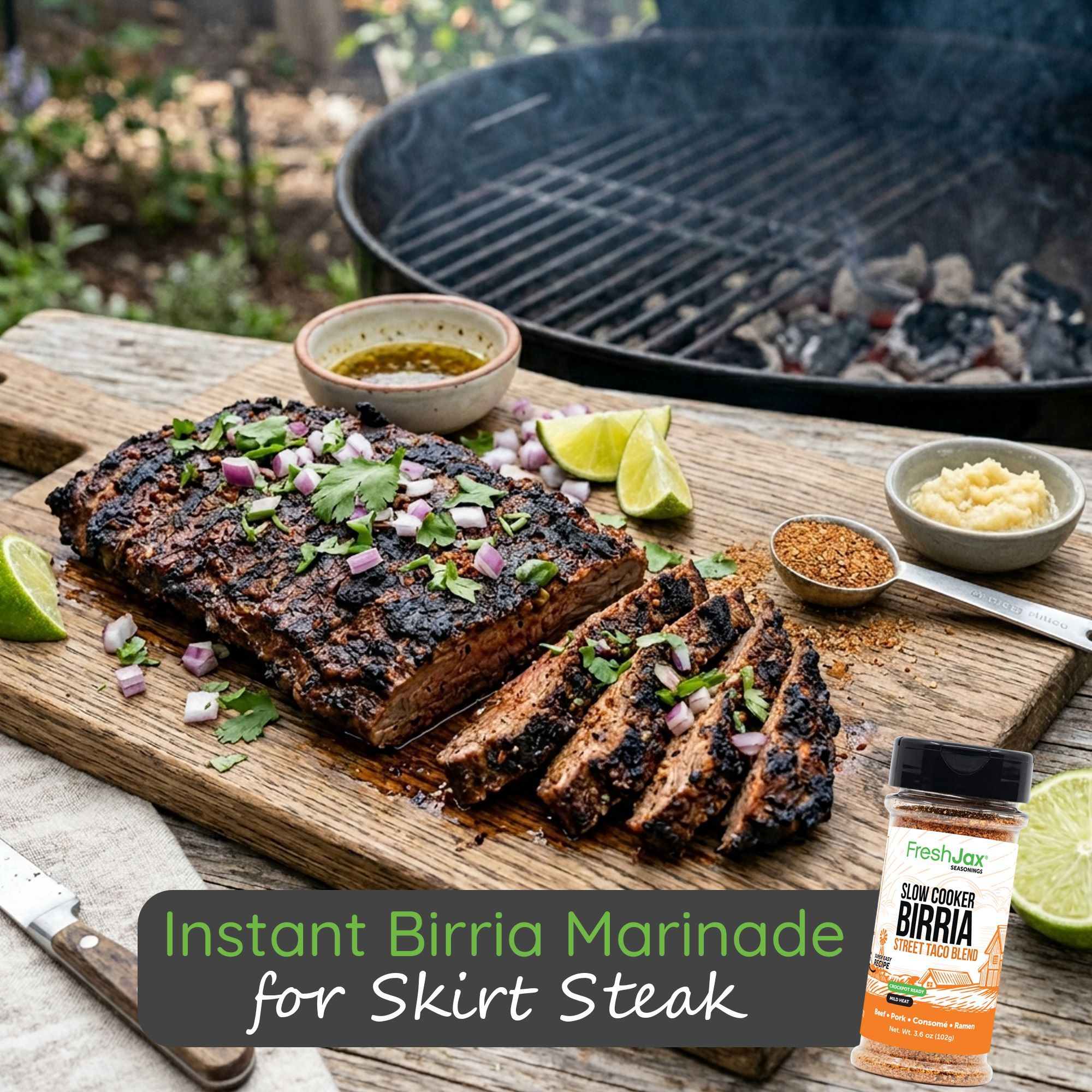 Instant Birria Marinade for Skirt Steak (Carne Asada Twist)