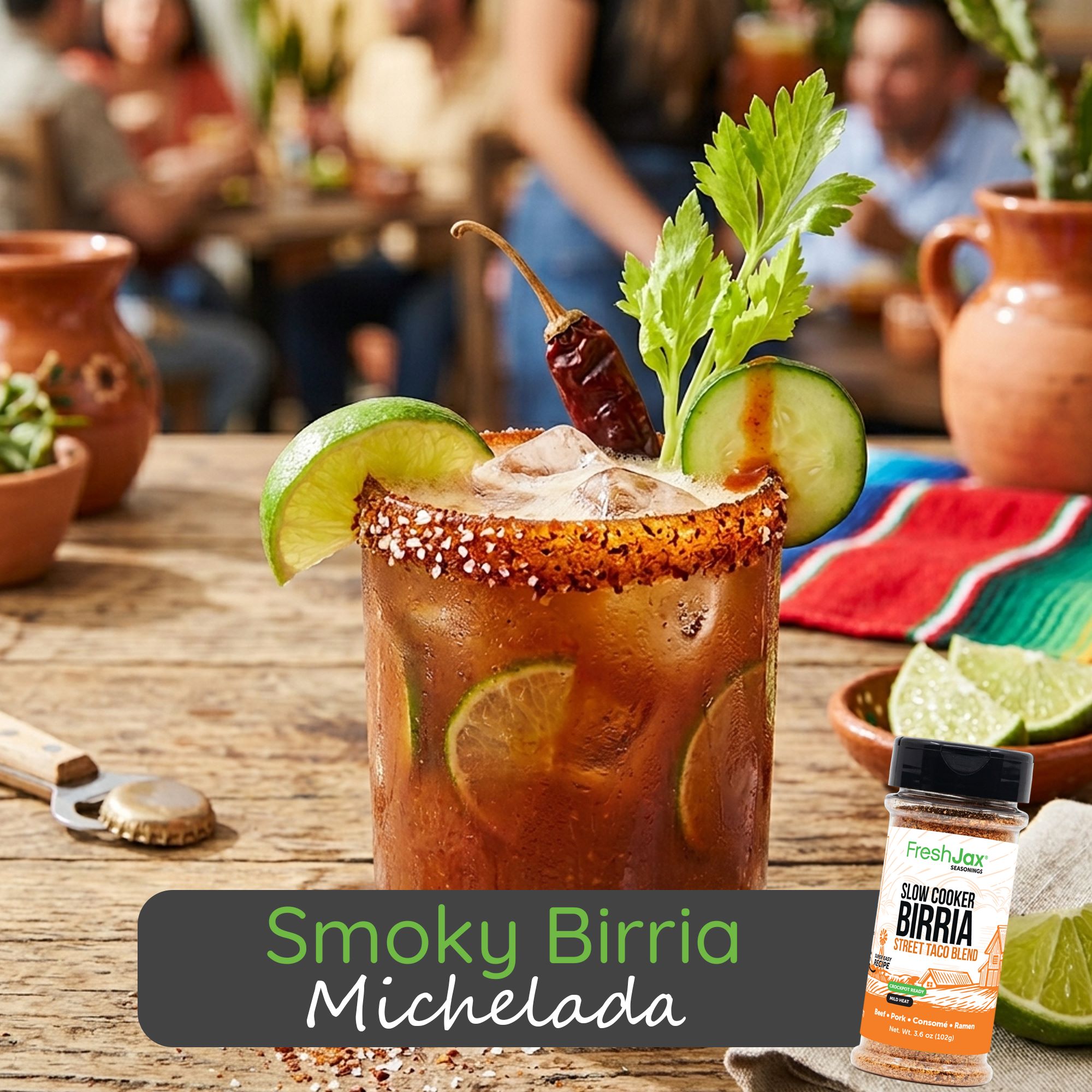 Smoky Birria Michelada