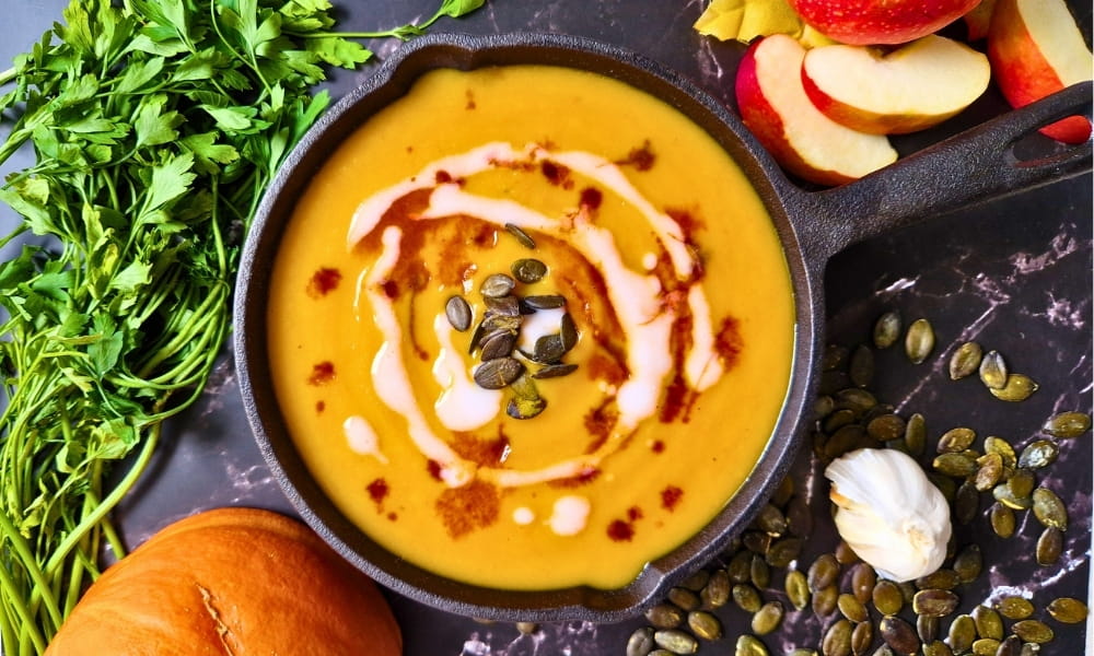 Herbstliche Kürbis Suppe