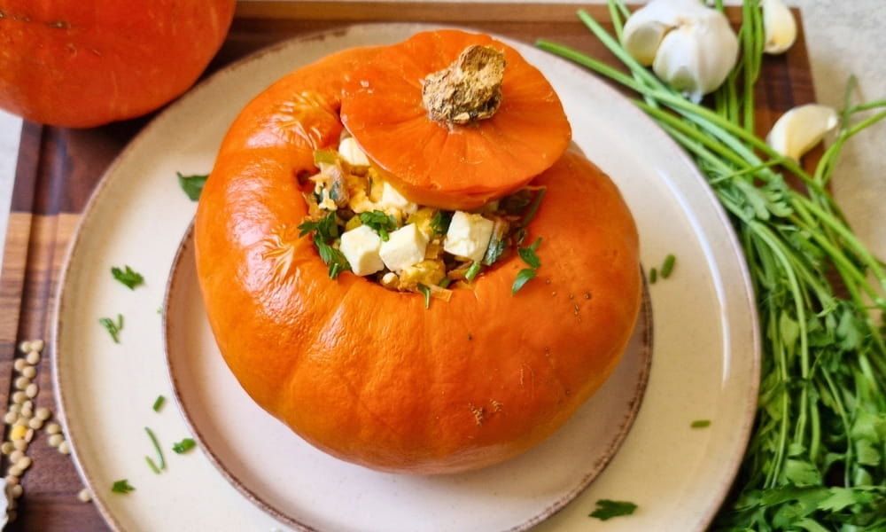 Stuffed Pumpkin | Vegan