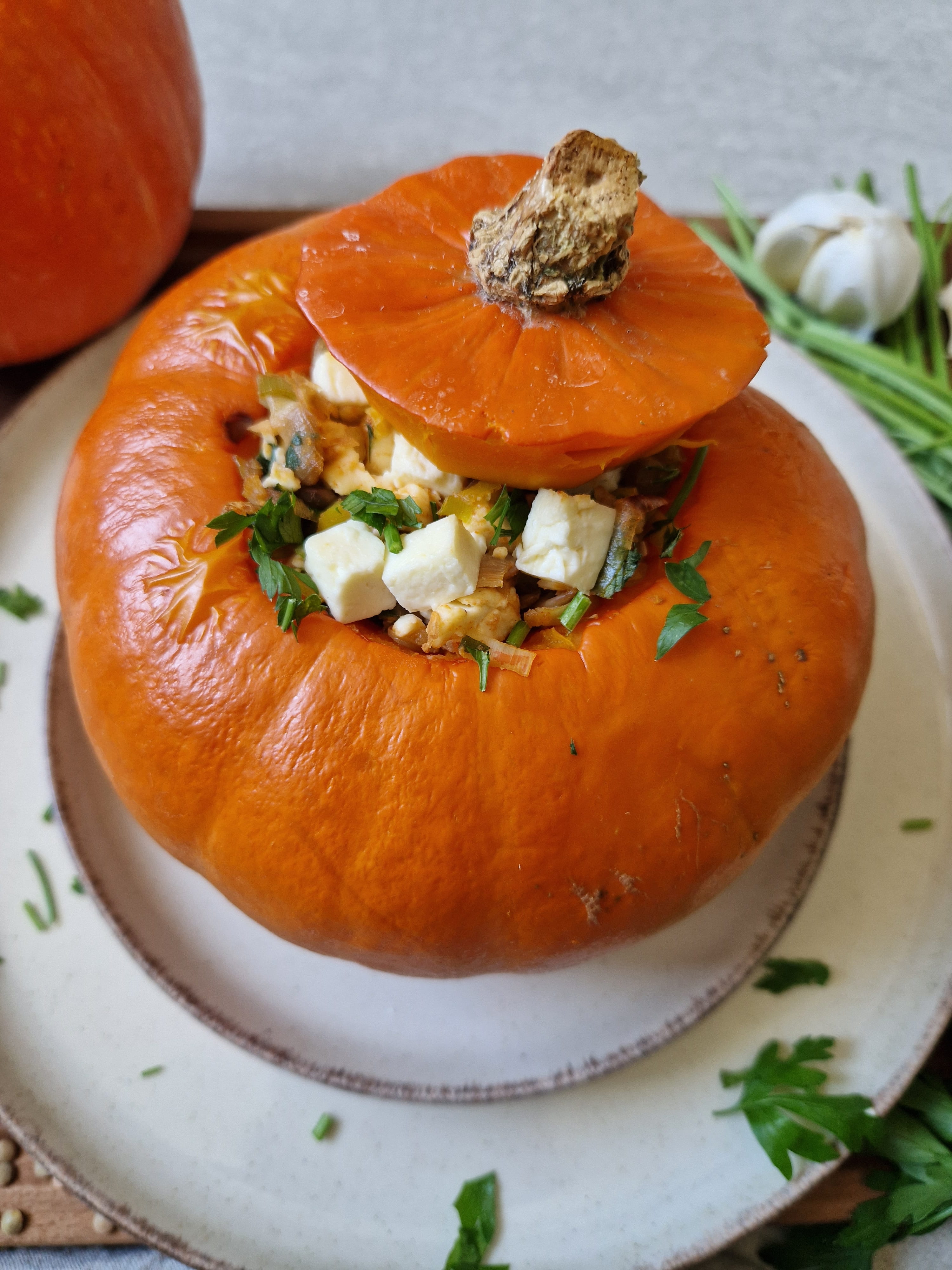Bake the stuffed squash one final time for 10 to...