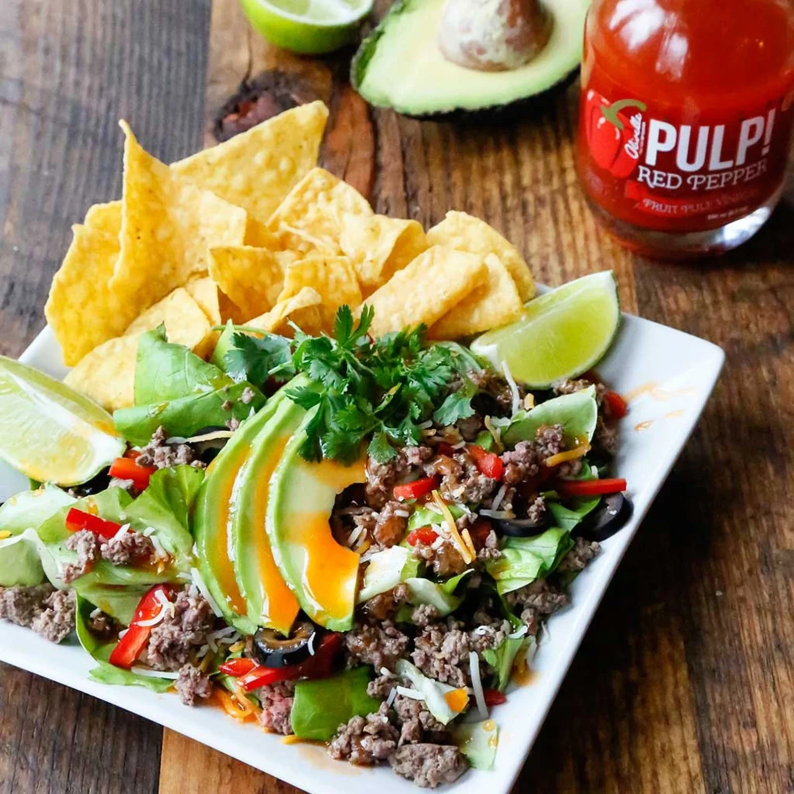 red dressing for taco salad Taco Salad with Catalina Dressing
