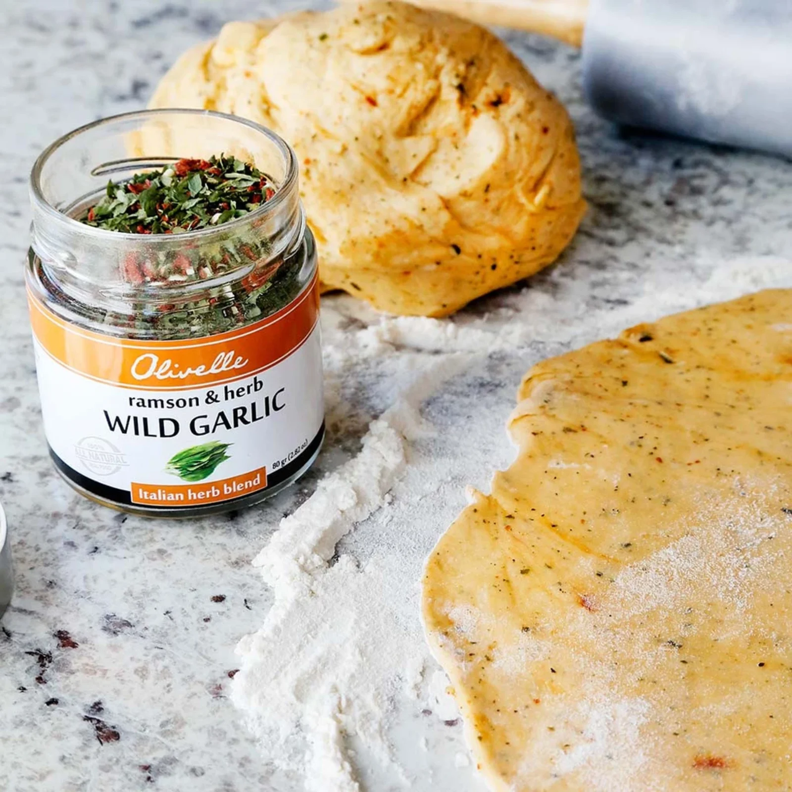Wild Garlic Pizza Dough Recipe - Olivelle | The Art of Flavor®