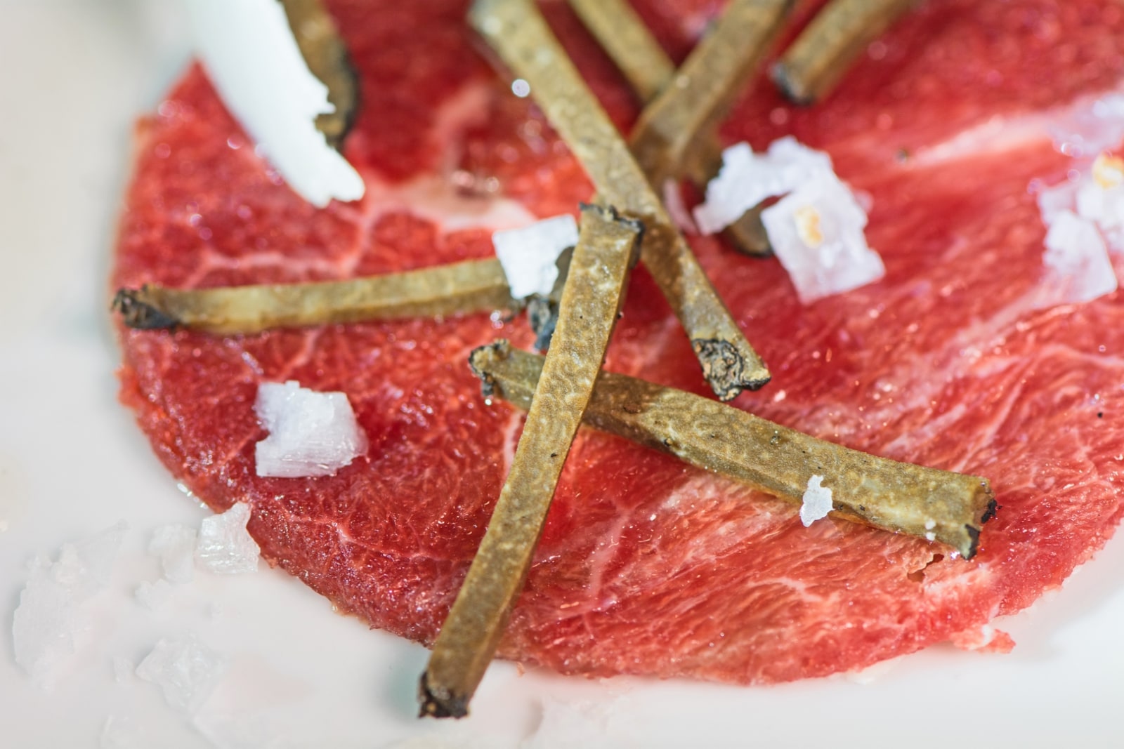 Beef tenderloin and Black Preserved Truffle carpaccio