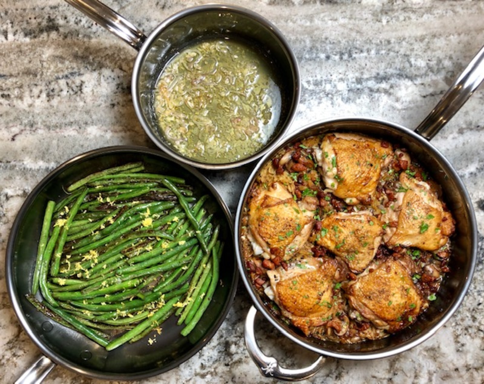 Sautéed Green Beans with Garlic and Shallot Lemon Butter