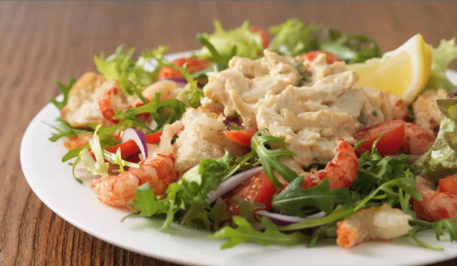 Image ofCrawfish and arugula salad