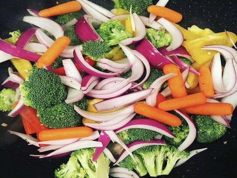 Mediterranean Stir Fry (NO soy sauce)