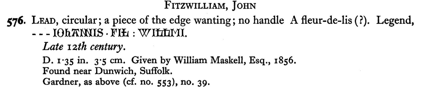 Tonnochy, Seal Dies, 576