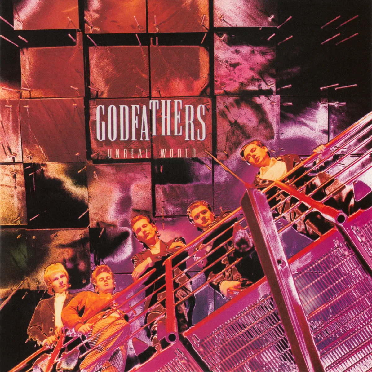 Official album cover art for the release Unreal World by The Godfathers