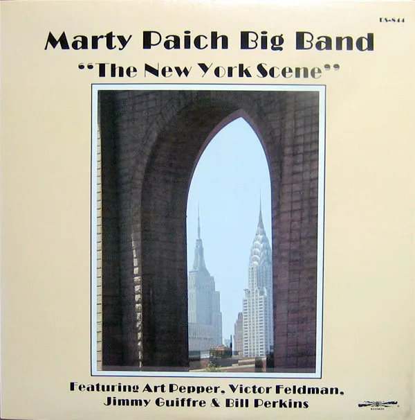 Official album cover art for the release The New York Scene by Marty Paich Orchestra