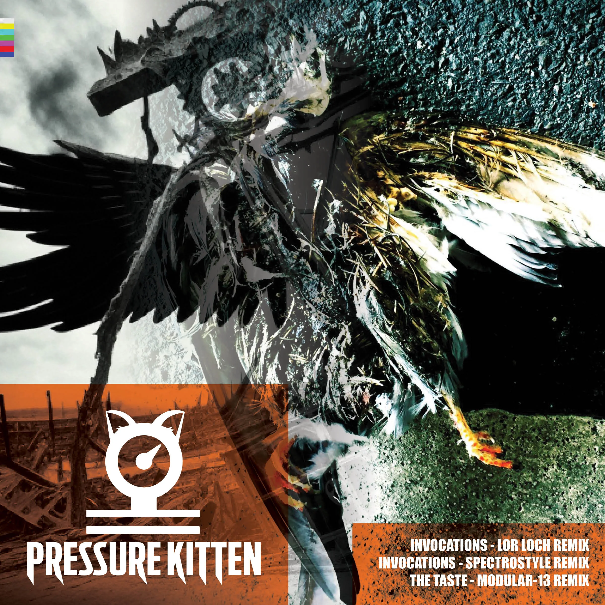 Official album cover art for the release Dark Shores Remixes - Volume 1 by Pressure Kitten