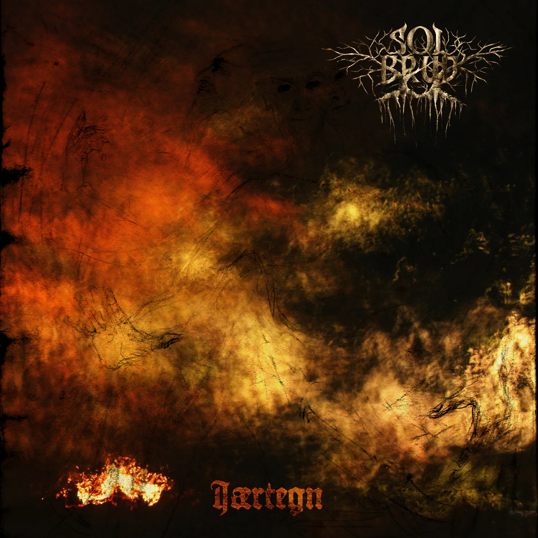Official album cover art for the release Jærtegn by Solbrud