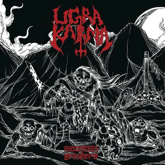 Official album cover art for the release Mountain Grinders by Ugra Karma