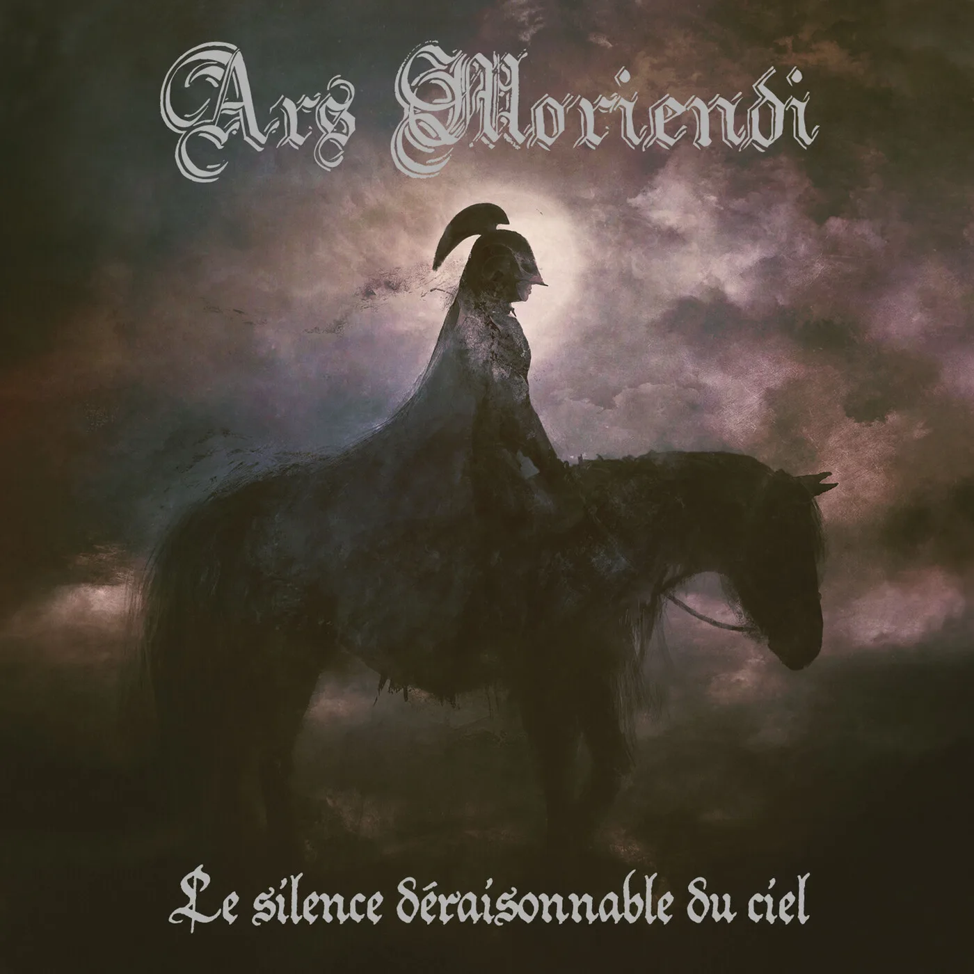 Official album cover art for the release Le silence déraisonnable du ciel by Ars Moriendi