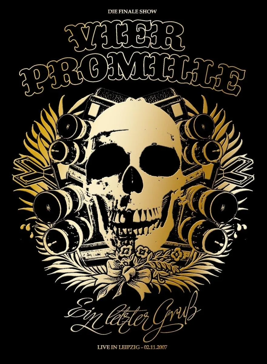 Official album cover art for the release Ein letzter Gruß (Live in,Leipzig 02.11.2007) by 4 Promille