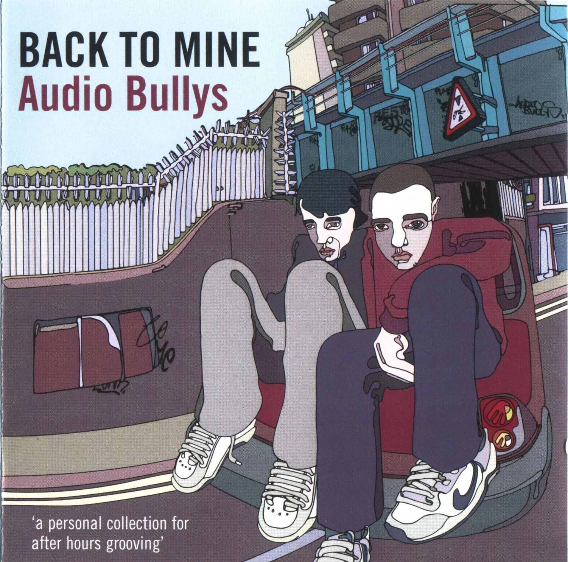Official album cover art for the release Back to Mine: Audio Bullys by Audio Bullys