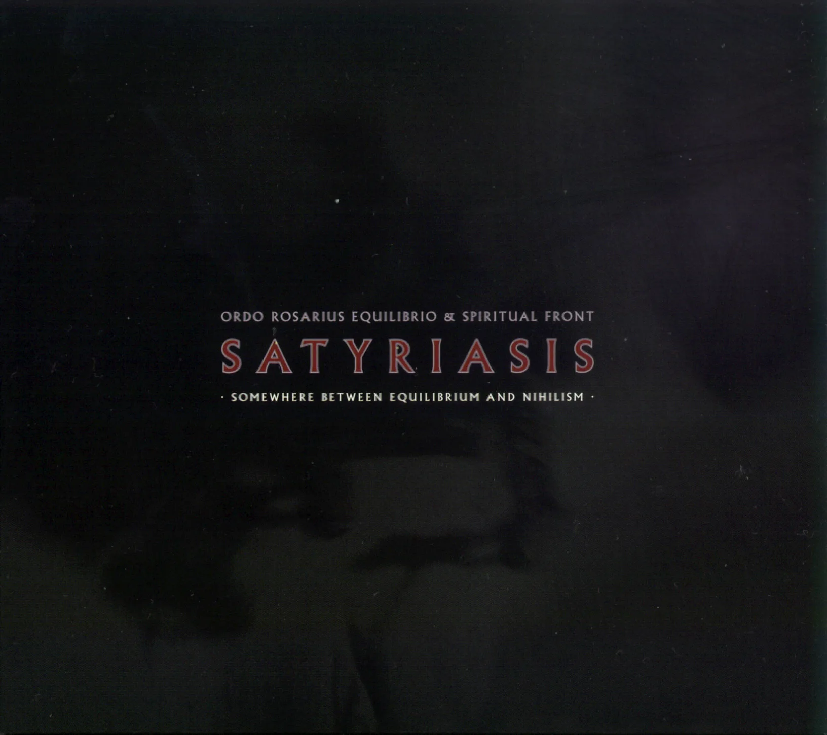 Official album cover art for the release Satyriasis: Somewhere Between Equilibrium and Nihilism by Ordo Rosarius Equilibrio