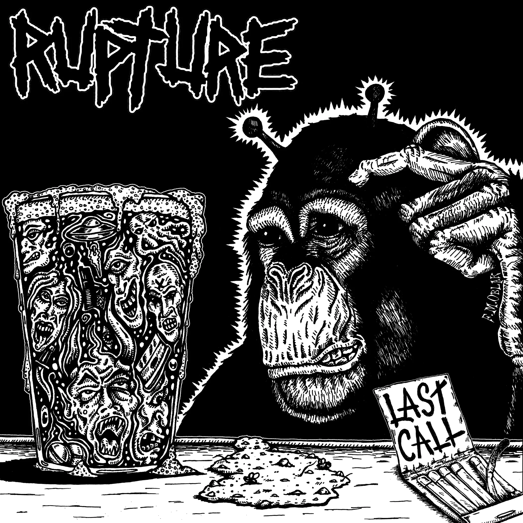 Official album cover art for the release Last Call by Rupture