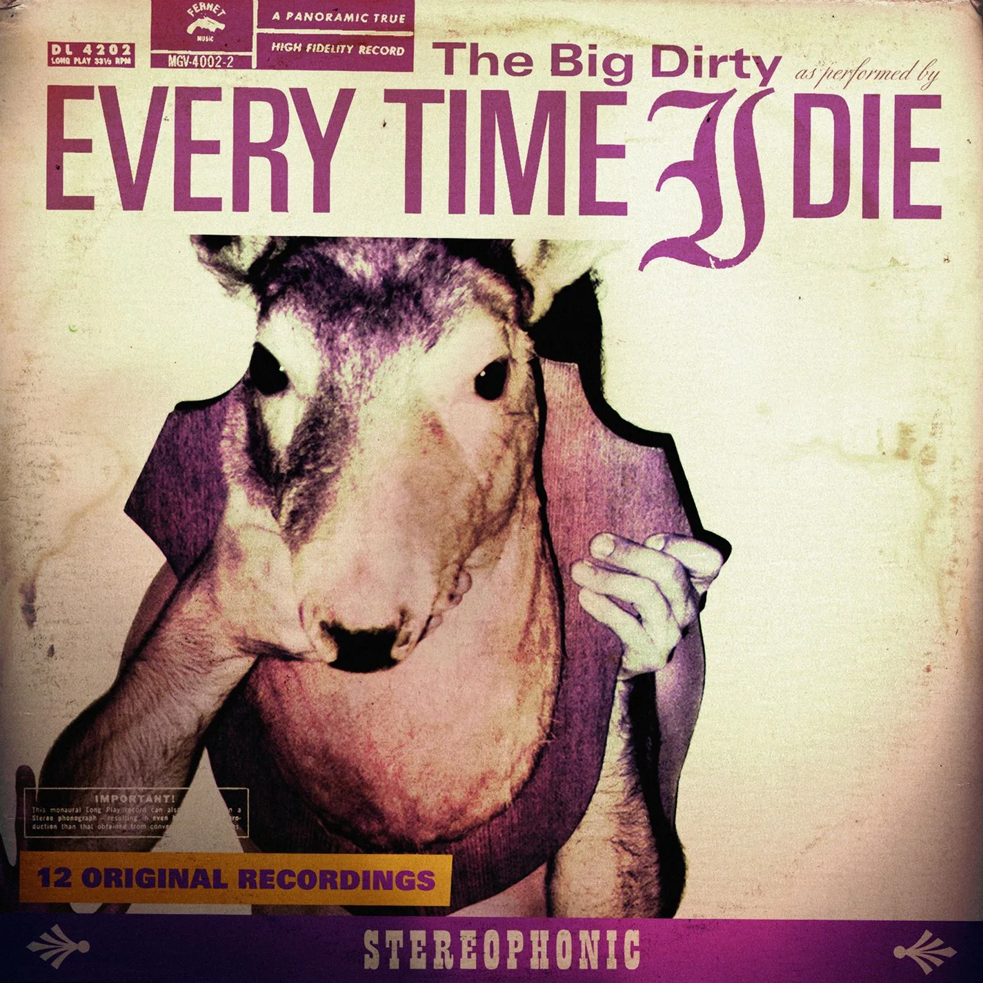 Official album cover art for the release The Big Dirty by Every Time I Die