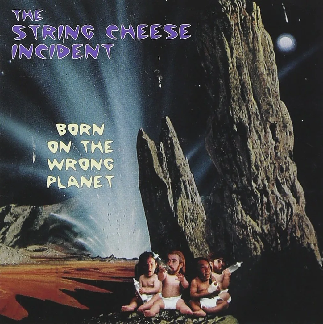 Official album cover art for the release Born on the Wrong Planet by The String Cheese Incident