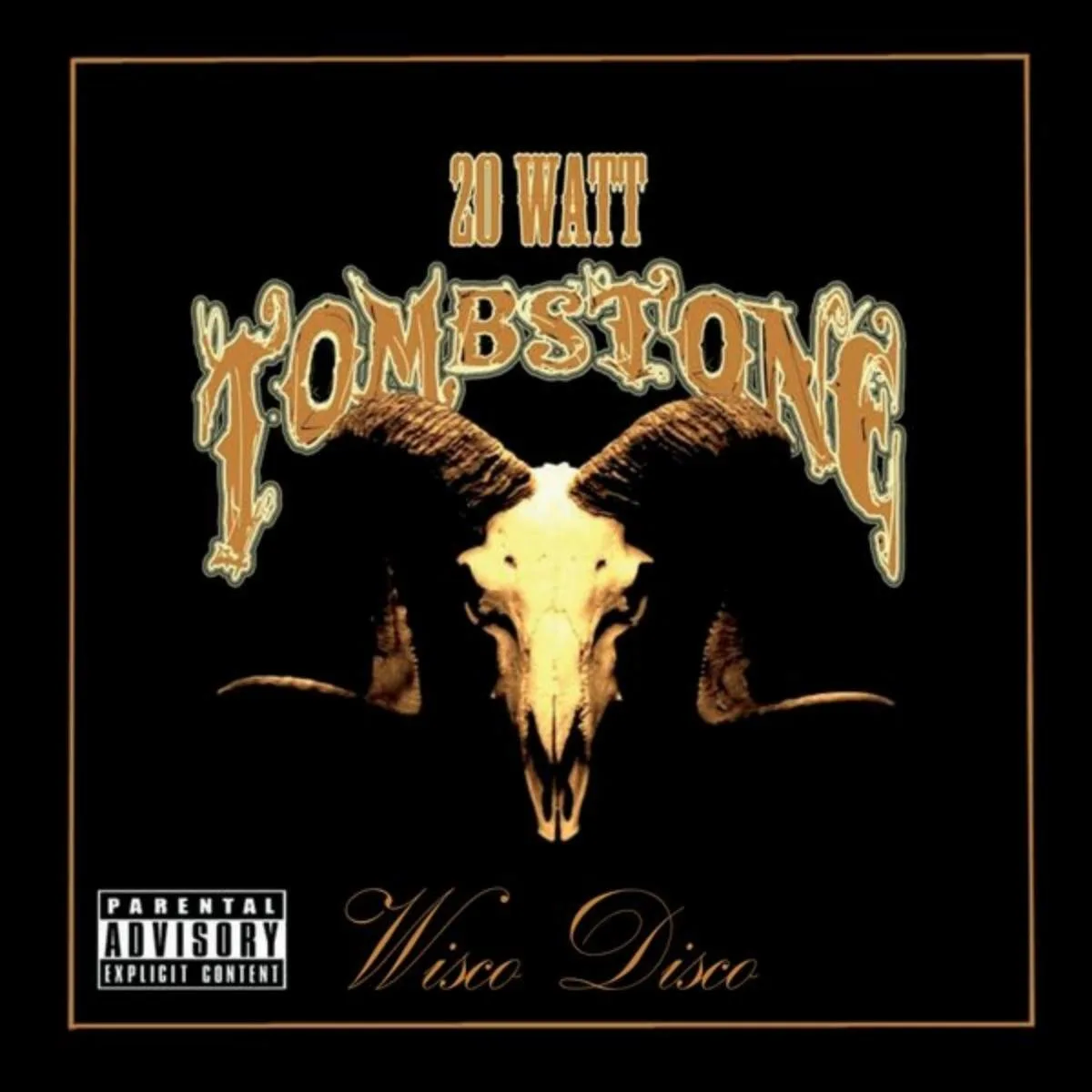 Official album cover art for the release Wisco Disco by 20 Watt Tombstone
