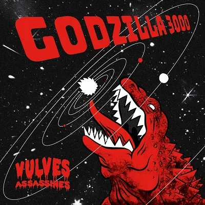 Official album cover art for the release Godzilla 3000 by Vulves Assassines