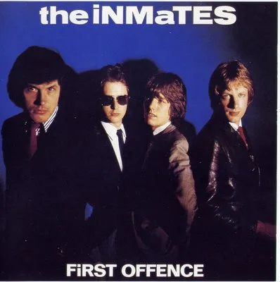 Official album cover art for the release First Offence by The Inmates