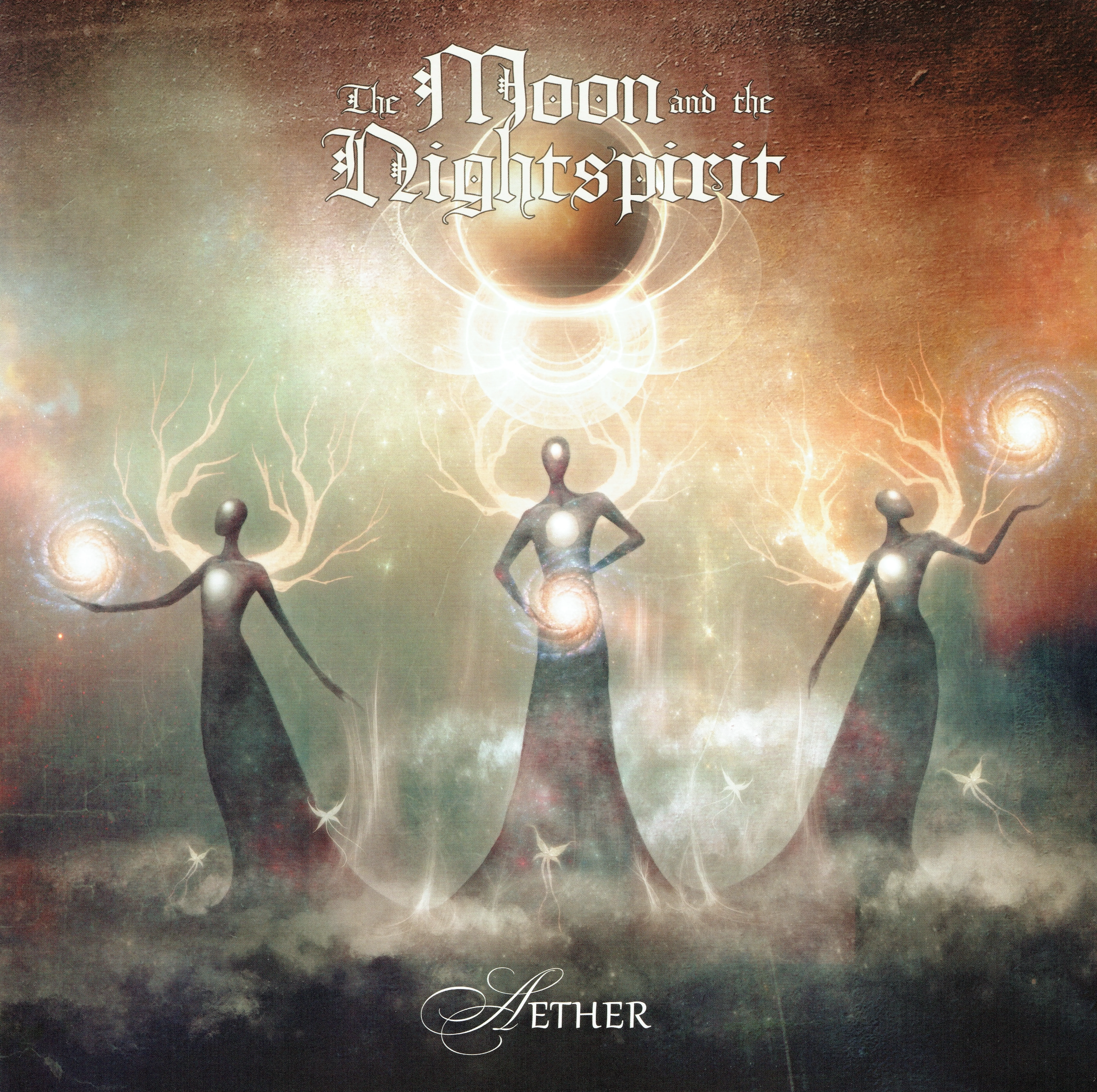 Official album cover art for the release Aether by The Moon and the Nightspirit