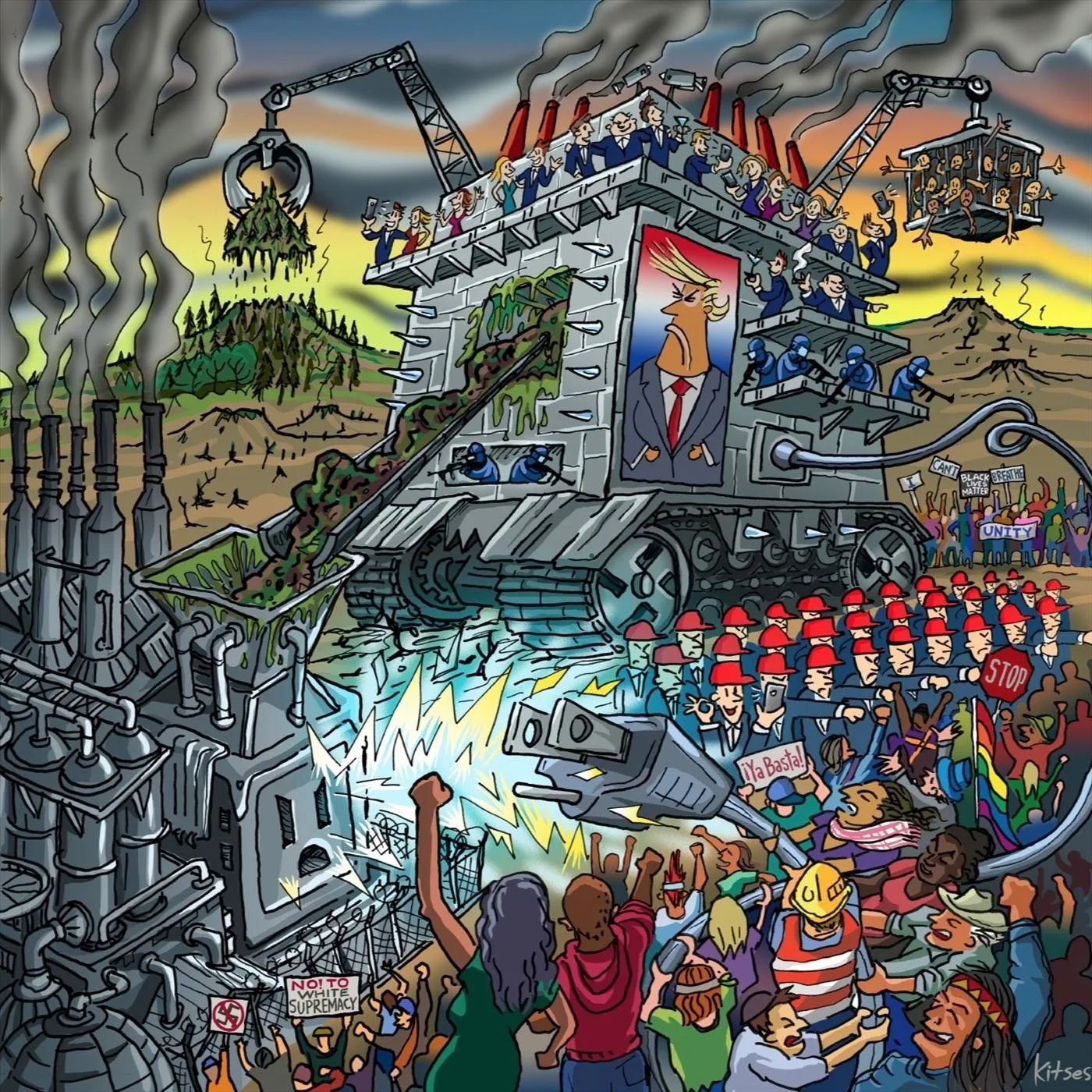 Official album cover art for the release White Power Outage, Vol. 1 by The Free Radicals