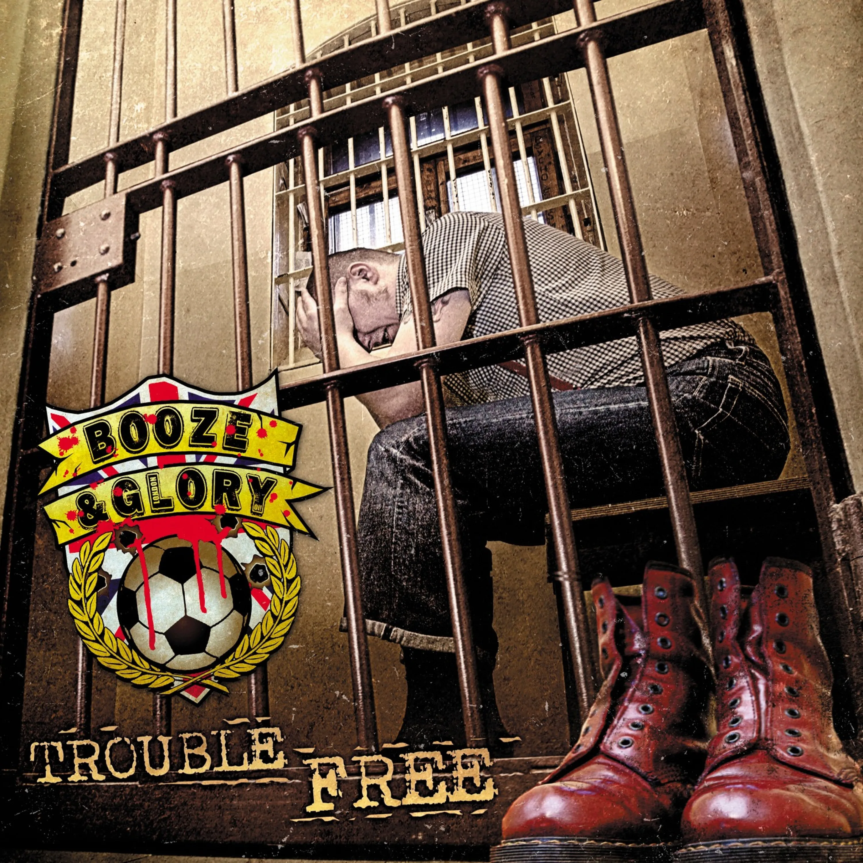 Official album cover art for the release Trouble Free by Booze & Glory
