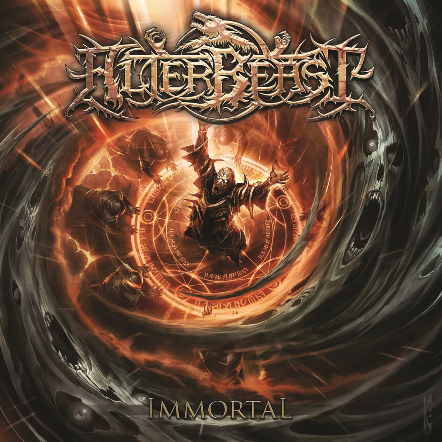 Official album cover art for the release Immortal by Alterbeast