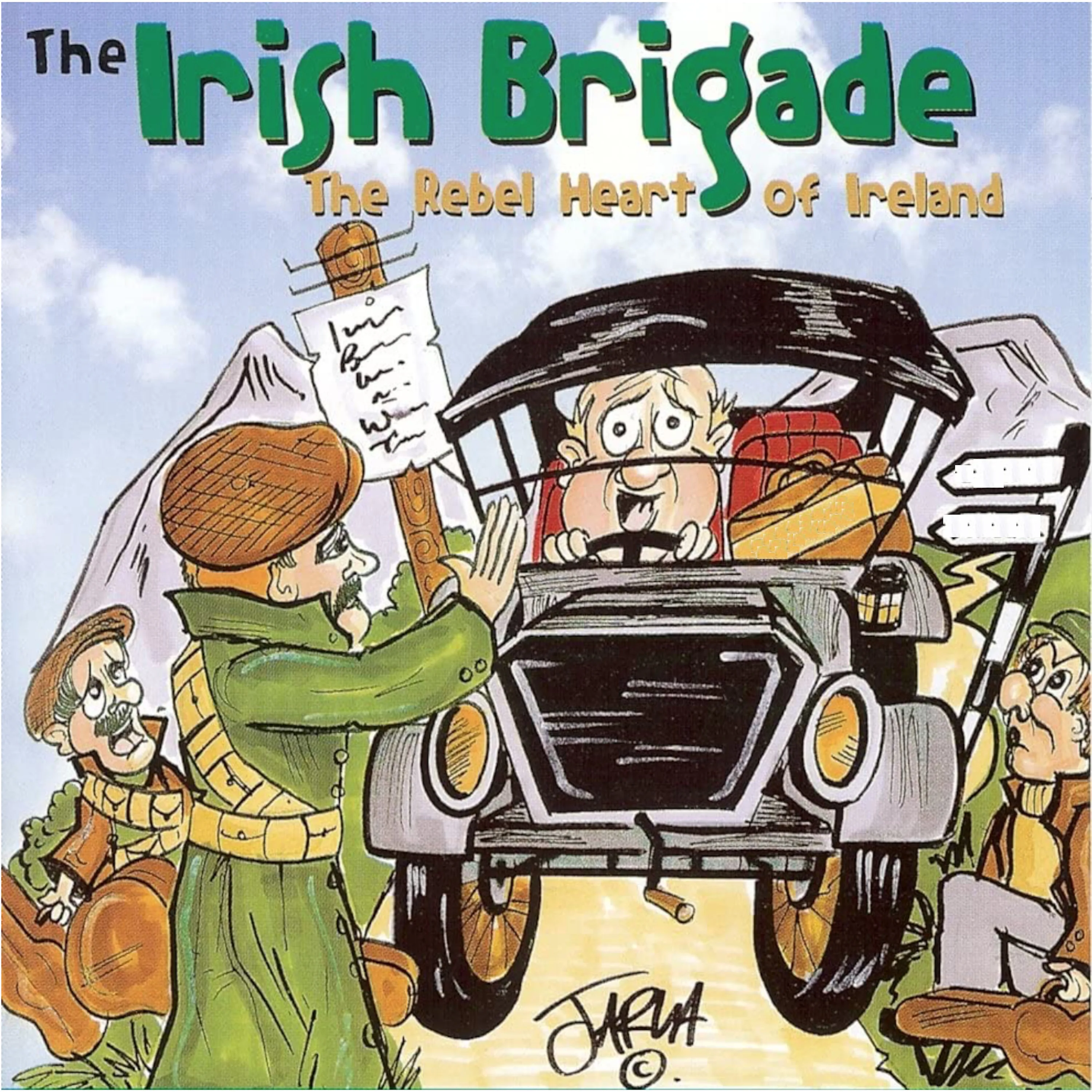 Official album cover art for the release The Rebel Heart of Ireland by The Irish Brigade