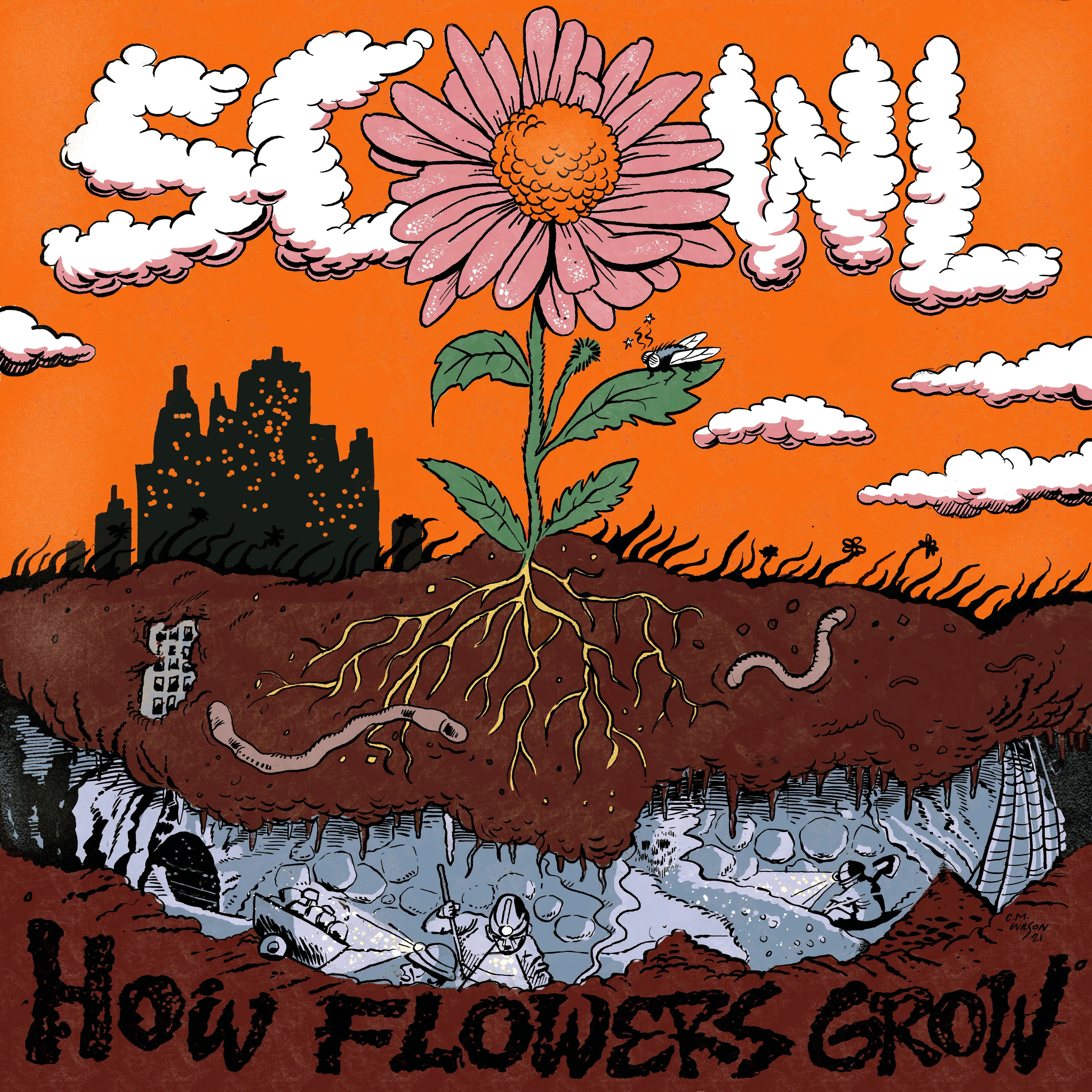 Official album cover art for the release How Flowers Grow by Scowl