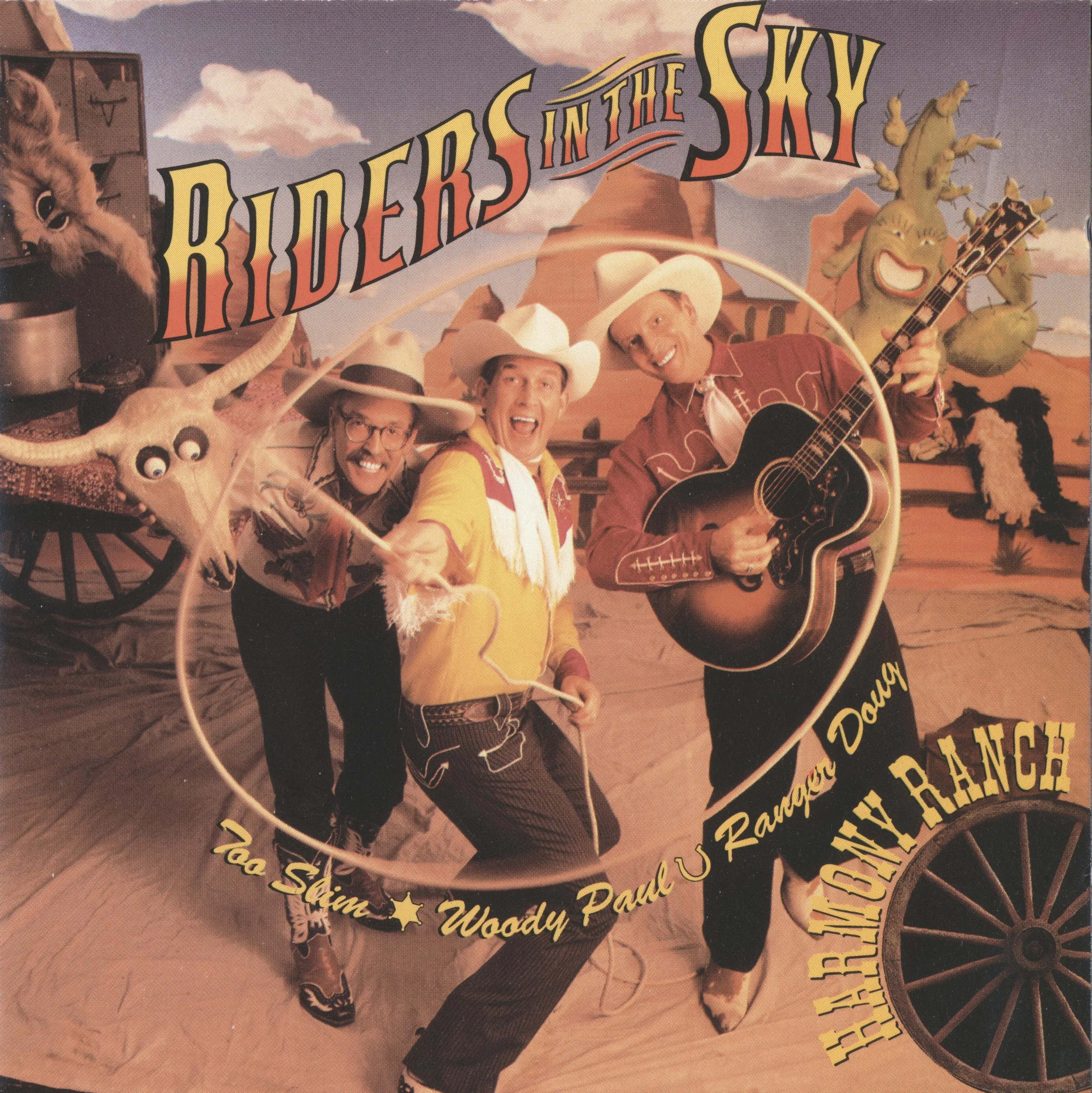 Official album cover art for the release Harmony Ranch by Riders in the Sky