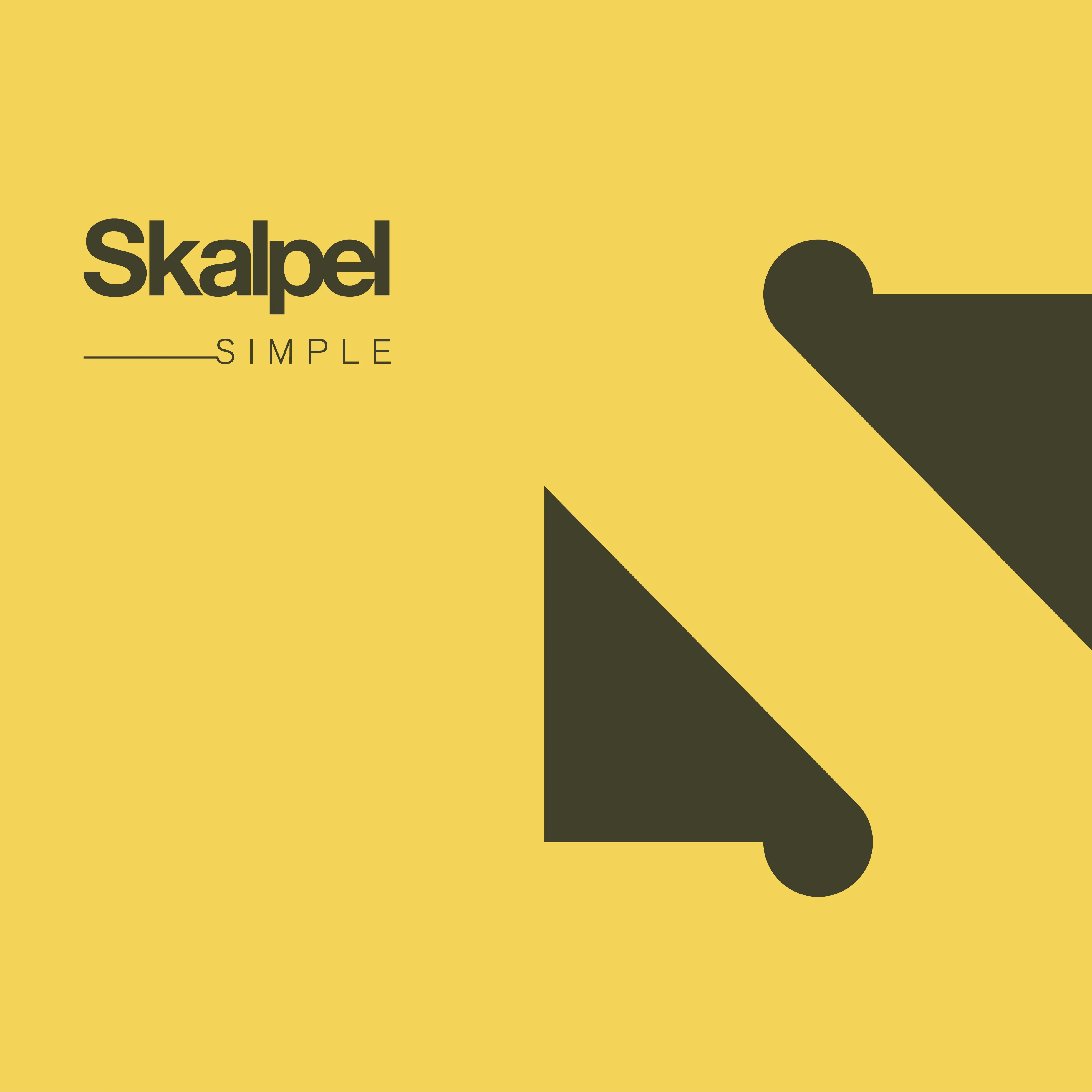 Official album cover art for the release Simple by Skalpel